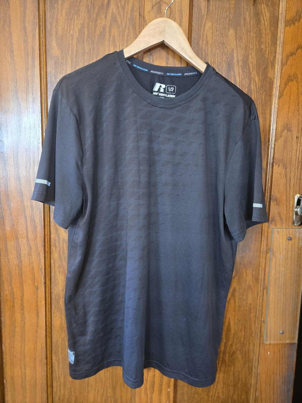 Russell Athletic Men's Black Performance Crew Neck Shirt Large